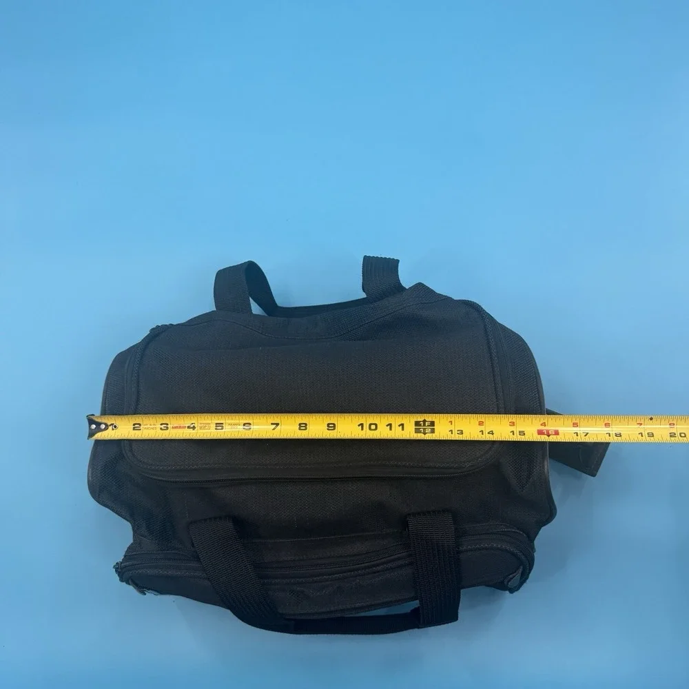 Ascot Black Nylon Duffle Bag Carry On Travel Gym Overnight Bag